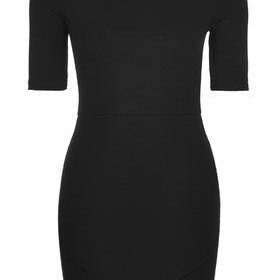 PETITE Jersey Asymmetric Dress - Black