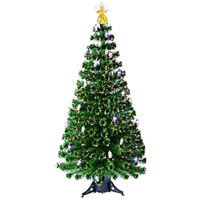 Festive Fibre Optic Christmas Tree with Palace Lantern and Angel, 9...