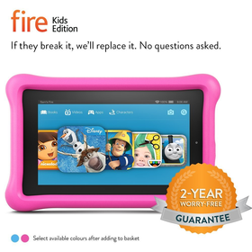 Fire Kids Edition, 7" Display, Wi-Fi, 8 GB, Kid-Proof Case, Free Replacements