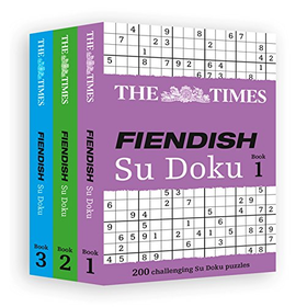 Times Fiendish Su Doku Gift Set 3 Book Set