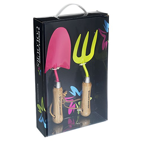 Colours Spear and Jackson Trowel and Weed Fork Set - Multi-Colour