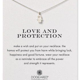 Dogeared Love & Protection Hamsa Necklace, 18"