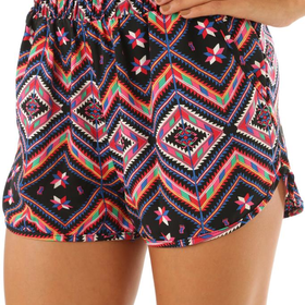 Behind The Shining Star Shorts: Black/Multi