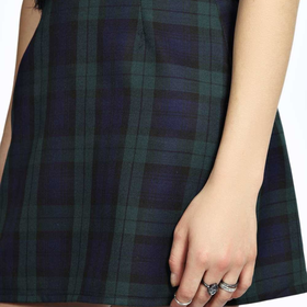 Mary Checked Woven Mini Skirt