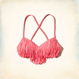 Fringe Scoop Swim Top