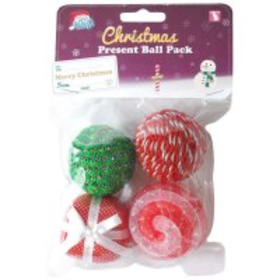 Pet Brands Christmas Present Ball Pack - £1.96