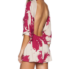 Rachel Pally Hitomi Romper in Fuchsia