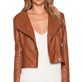 VEDA Dali Classic Smooth Jacket in Brown