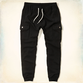 Hollister Fleece Cargo Jogger Pants