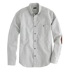 Heathered chamois elbow-patch shirt