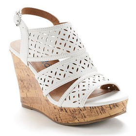 Mudd? Women's Cutout Platform Wedge Sandals