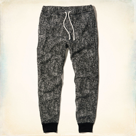 Hollister Pattern Fleece Jogger Pants