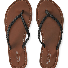 Aeropostale Braided Faux Leather Flip-Flop