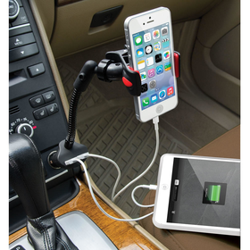 The Dual iPhone Charging Car Mount