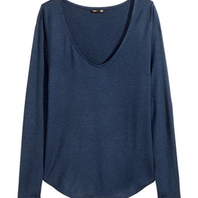 V-neck Jersey Top - from H&M