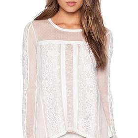 BCBGMAXAZRIA Addyson Top in White