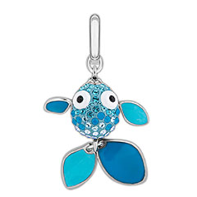 Lychee Blue Fish Charm