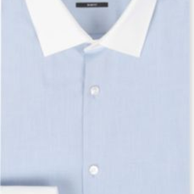 HUGO BOSS Contrast-collar single-cuff shirt
