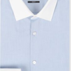 HUGO BOSS Contrast-collar single-cuff shirt