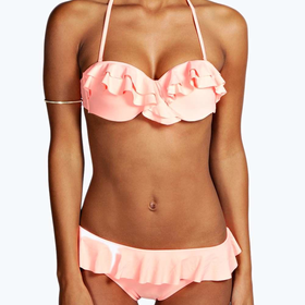 Bali Underwired Ruffle Bandeau Bikini