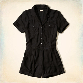 Drapey Shirt Romper