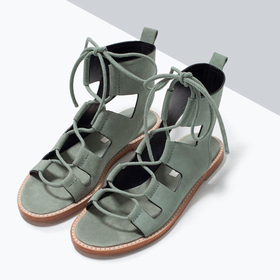 Leather roman sandal