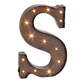 ''S'' LED Letter Wall Decor