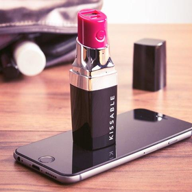 Kissable Lipstick Portable Charger