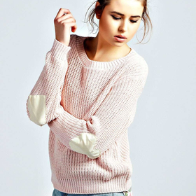 Harper Heart Elbow Patch Jumper