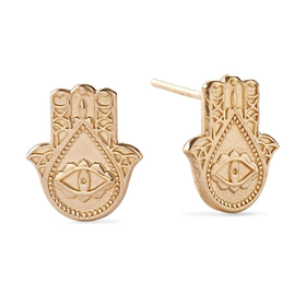 Alex and Ani Precious Metals Symbolic Hand of Fatima Earrings