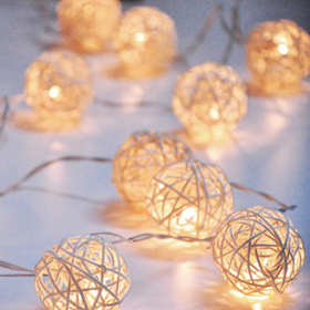 35-Pc. Rattan Party Lights