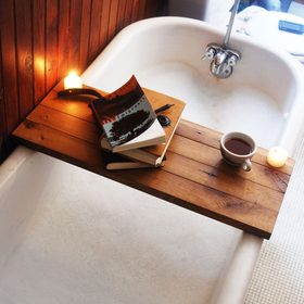 Wooden Tub Caddy - Natural