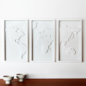 White World Map