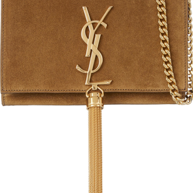 Saint Laurent - Monogramme small suede shoulder bag
