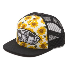 Vans Beach Girl Sunflower Trucker Hat (Sunflower (True White))