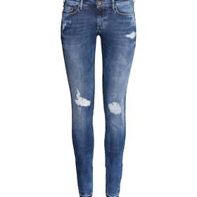 H&M - Super Skinny Super Low Jeans - Denim blue - Ladies