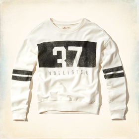 Slouchy Hollister Graphic Sweatshirt