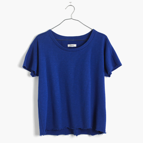 Cutoff Short-Sleeve Sweatshirt