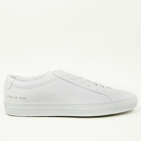 Common Projects Mens White Original Achilles Sneakers