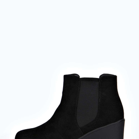 Rebecca Suedette Cleated Pull On Chelsea Boot