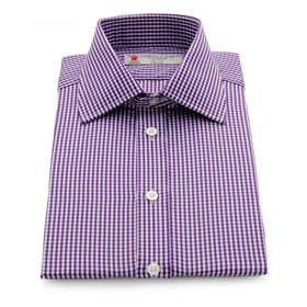 Purple Fine Check Shirt