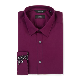 Paul Smith Shirts - Mauve Contrast Cuff Byard Shirt