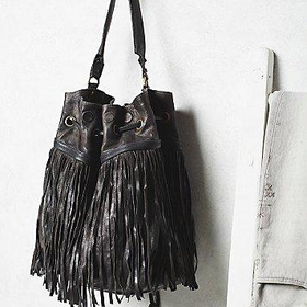 A.S.98 Womens Amelie Fringed Bucket