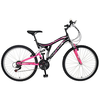 Reflex Vogue Full Suspension Bike - Black/Pink, 26 Inch