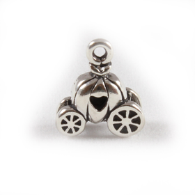 Cinderella Carriage Charm, Sterling Silver