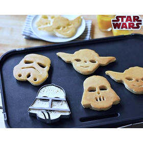 Star Wars Pancake Molds, Set of 3 Heroes and Villains: Yoda, Darth Vader, Stormtrooper