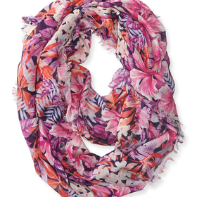 Hawaiian Floral Infinity Scarf