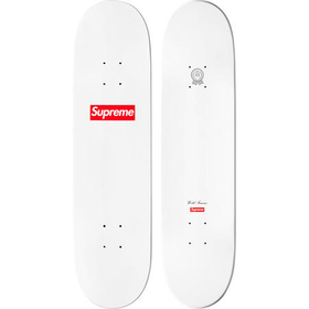 Supreme: Box Logo Skateboard - White