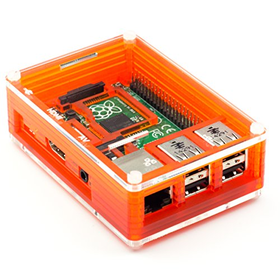 Pibow Tangerine - the lively layer case for the Raspberry Pi