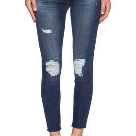 J Brand Cropped Mid Rise Skinny in Trouble Maker